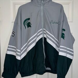 Michigan State full-zip Windbreaker